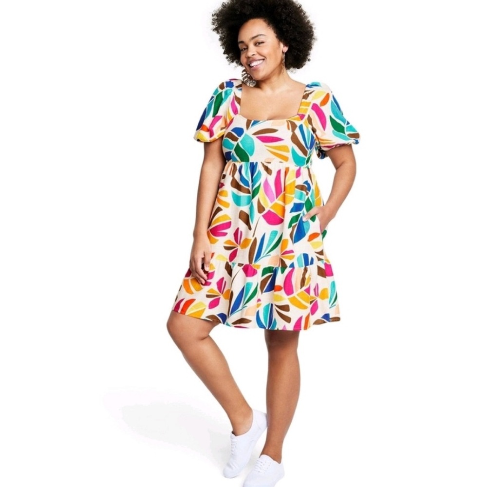 Tabitha Brown x Target Botanical Mini Dress 1X
